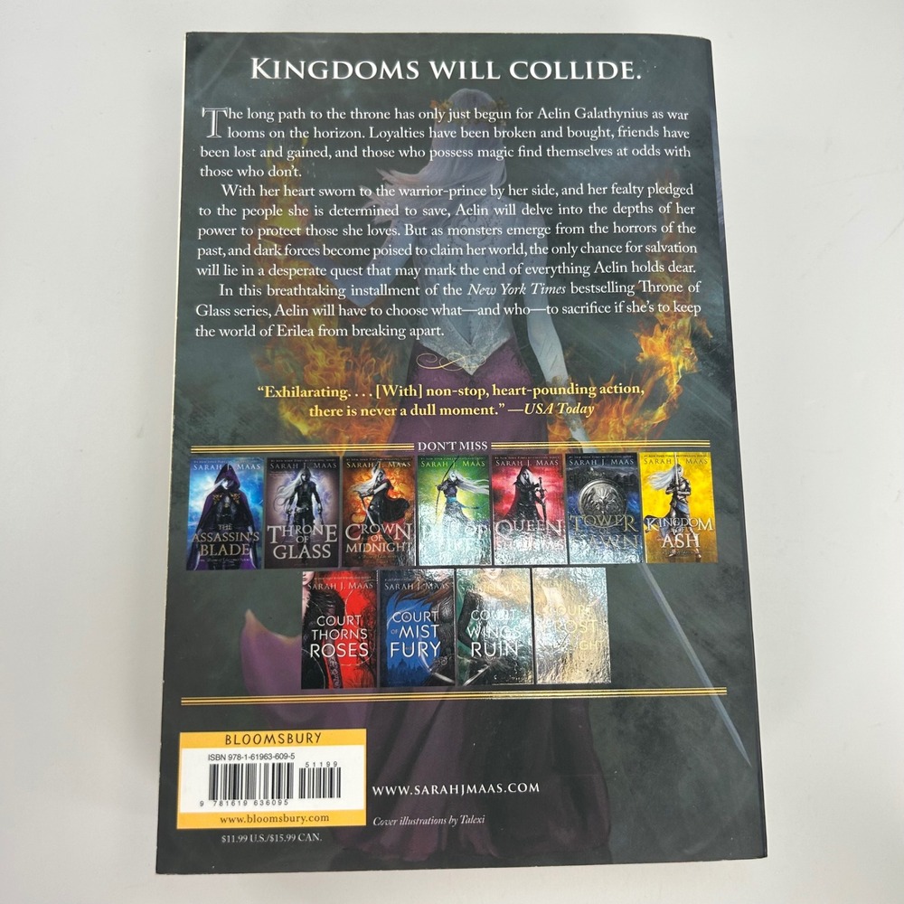 Empire of Storms Paperback by Sarah J. Maas Throne of Glass - Picture 2 of 13